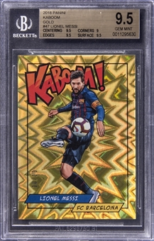 2018 Panini KABOOM! Gold #47 Lionel Messi (#10/10) - BGS GEM MINT 9.5 - Messis Jersey Number!